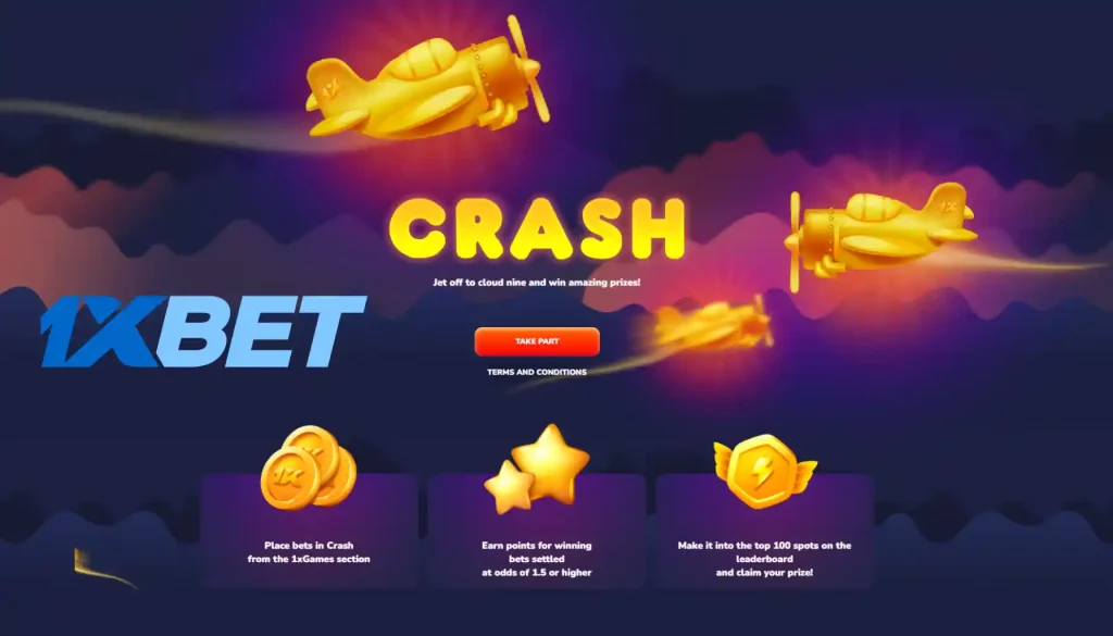 1xbet crash game get bonus