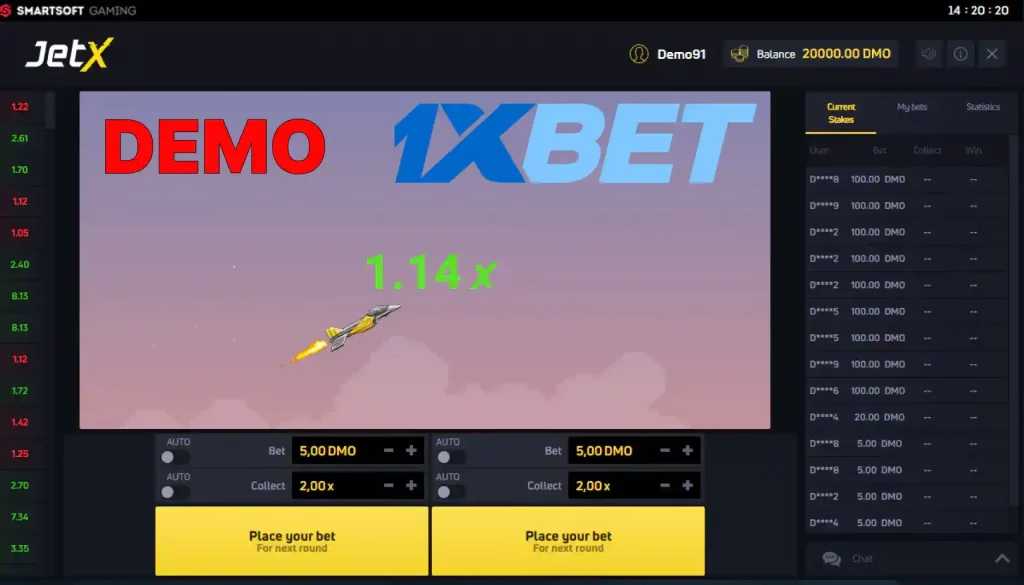 1xbet jetx demo - play now